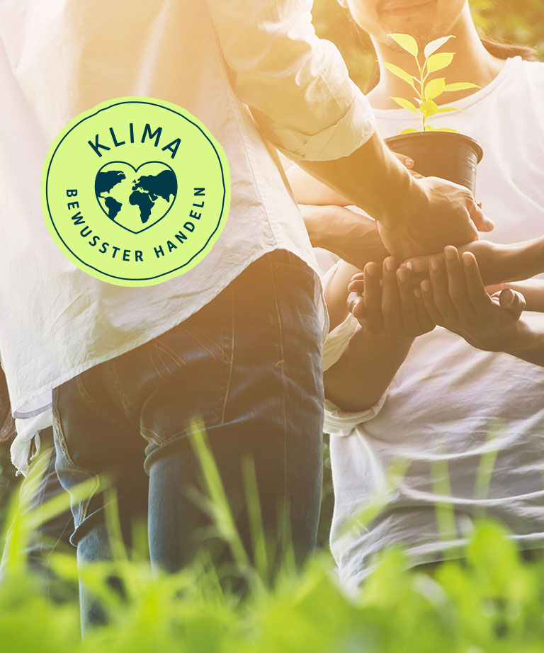 WIR SIND PARTNER BEI DER INITIATIVE <br>„KLIMA BEWUSSTER HANDELN“