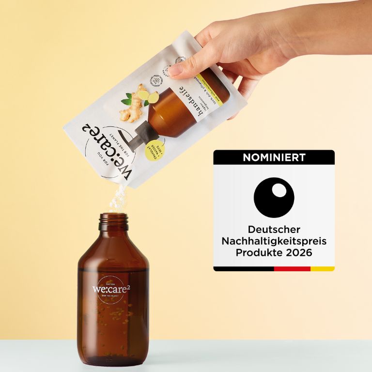 we:care² für Deutschen Nachhaltigkeitspreis Produkt nominiert
