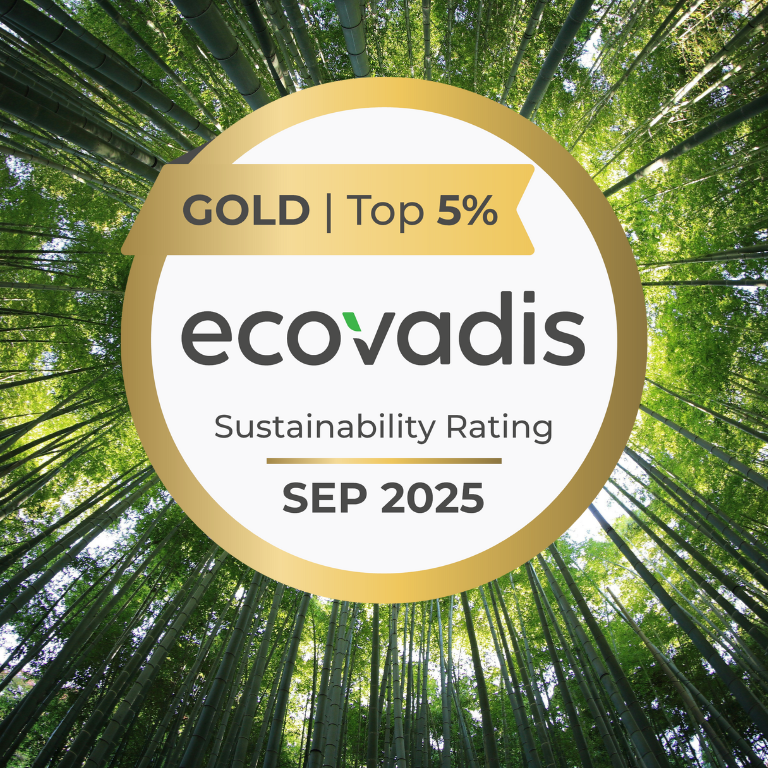 EcoVadis Gold for sustainability in 2025