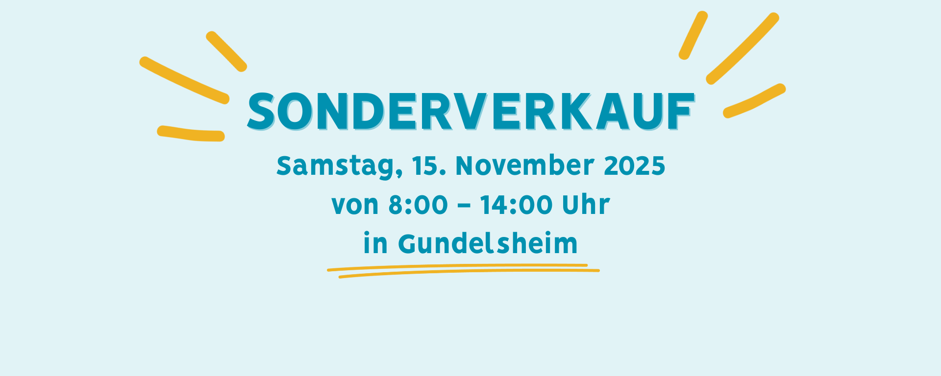 Einladung zum Sonderverkauf in Gundelsheim